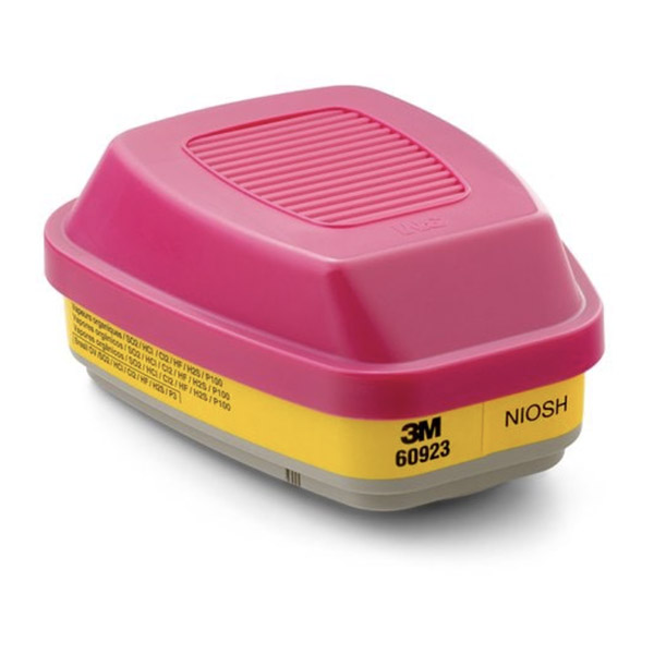 PN# 303M60923 | 3M™ Organic Vapor Acid Gas P100 Cartridge Magenta & Yellow